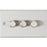 Knightsbridge  3-Gang 2-Way LED Intelligent Dimmer Switch  Brushed Chrome - Image 1