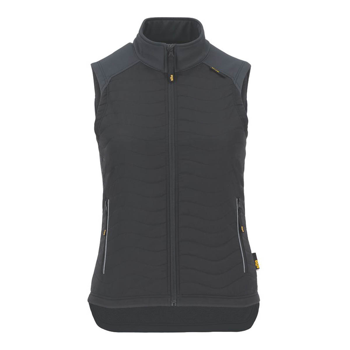 Site Work Body Warmer Womens Regular Fit Black Gilet Full Zip Sleeveless Size 14 - Image 1