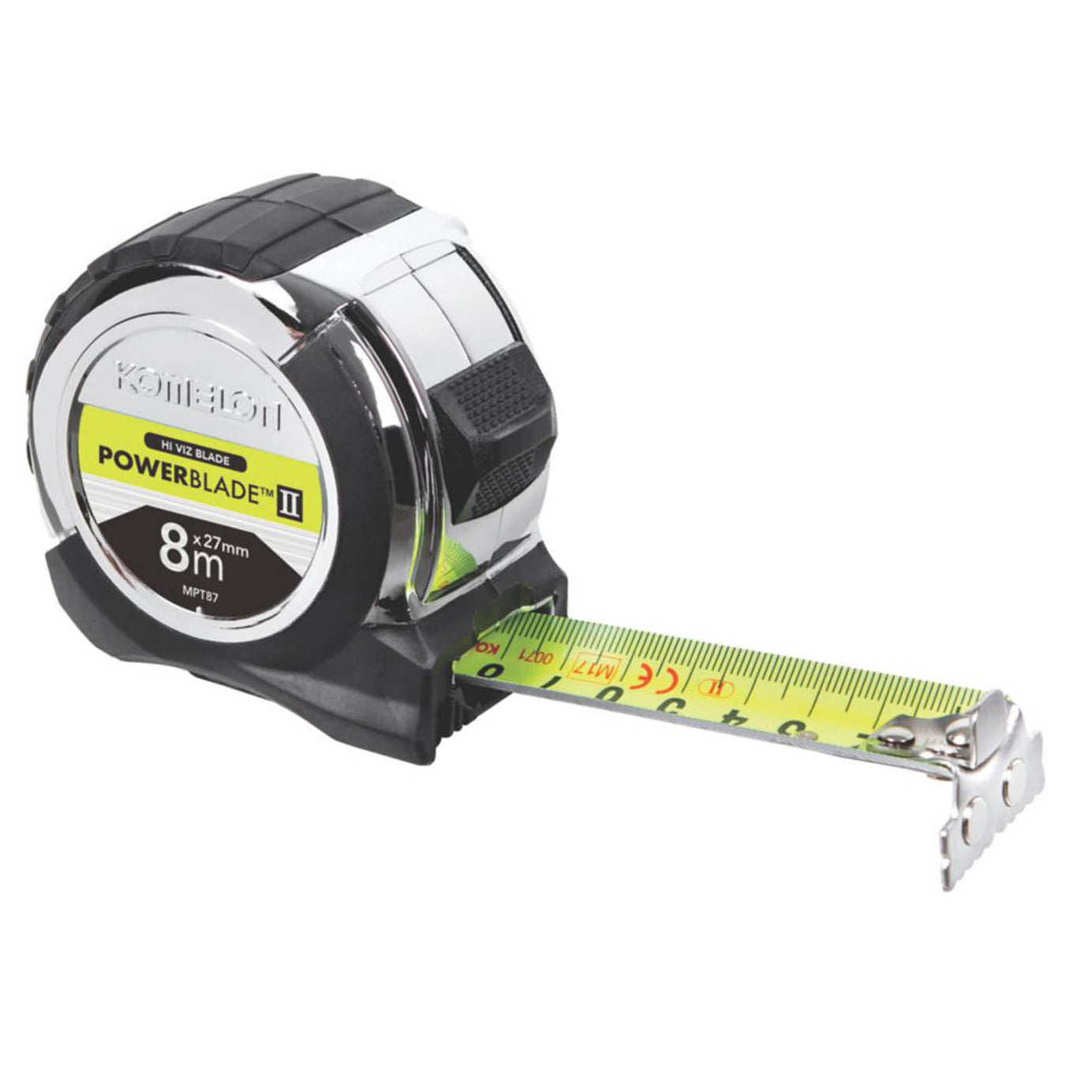 Komelon PowerBlade II Metric Only 8m Tape Measure - Image 1