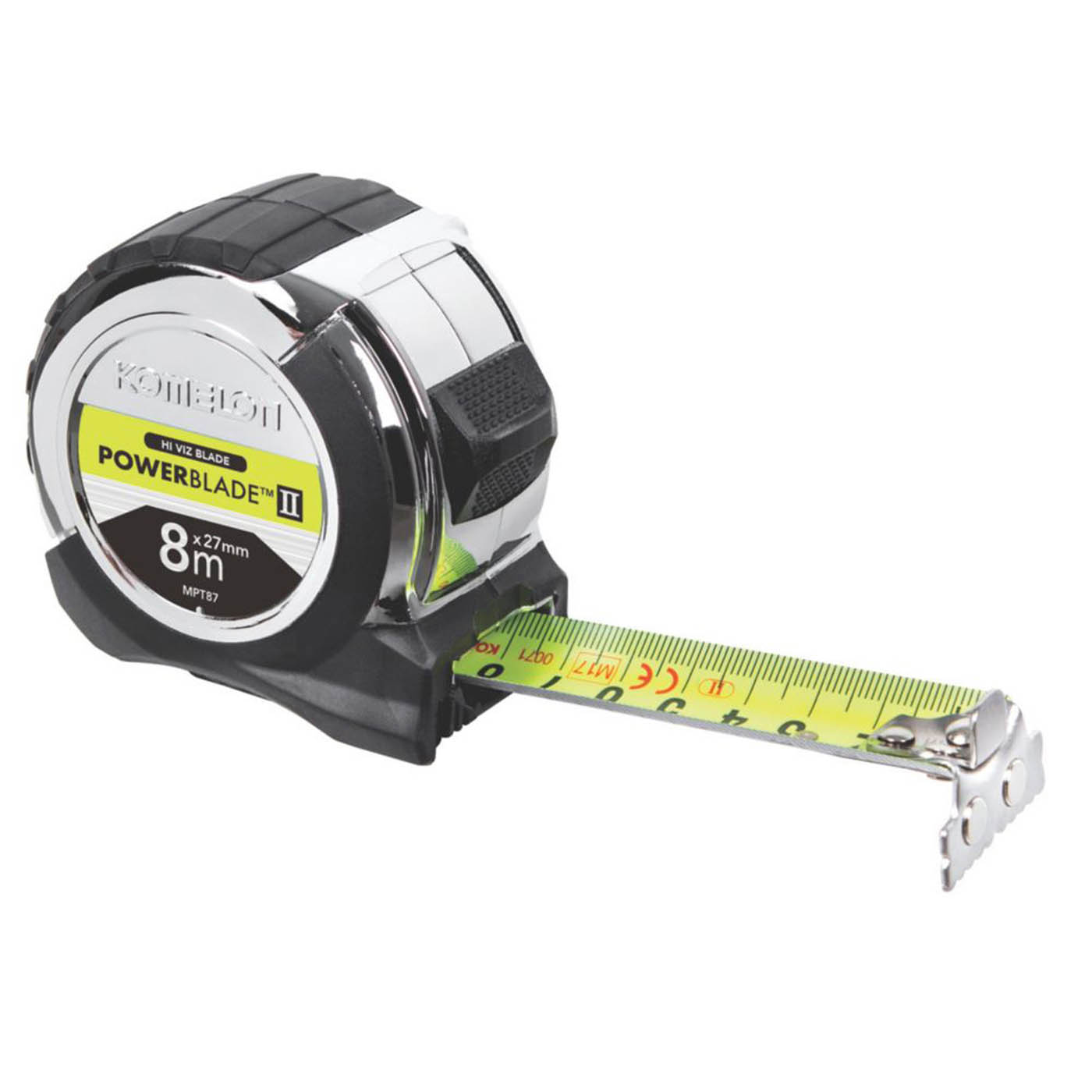Komelon PowerBlade II Metric Only 8m Tape Measure - Image 1
