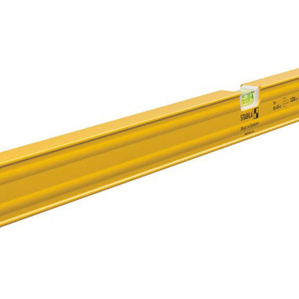 Stabila Spirit Level Rectangular Yellow Aluminium 80-AS-2 3 Vials 120cm - Image 1