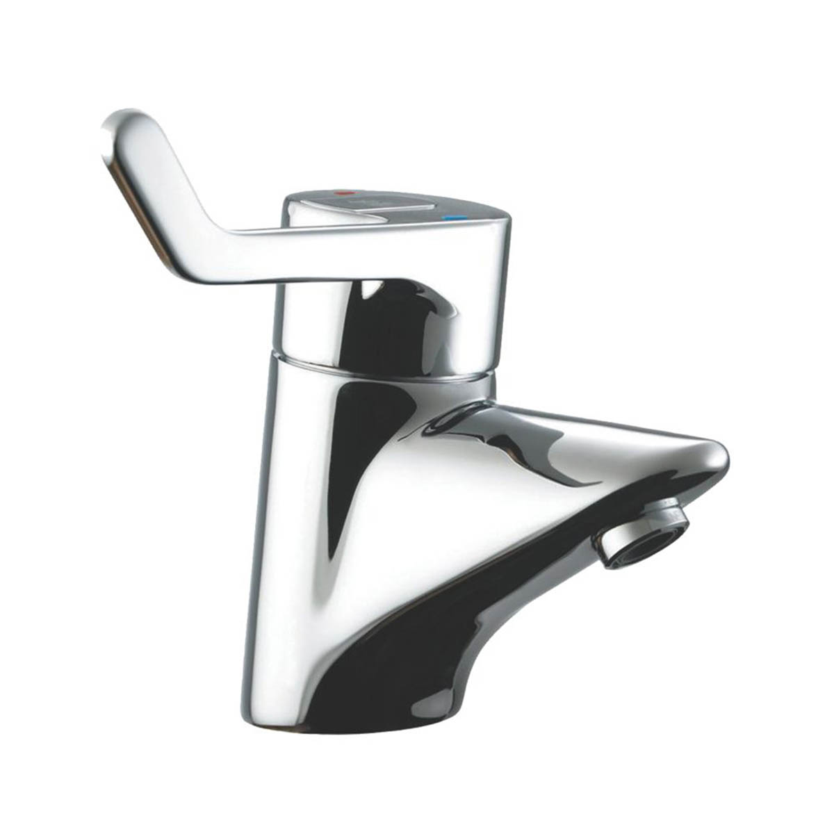 Bathroom Basin Tap Mixer Thermostatic Chrome Sequential Lever Contemporary - Image 1