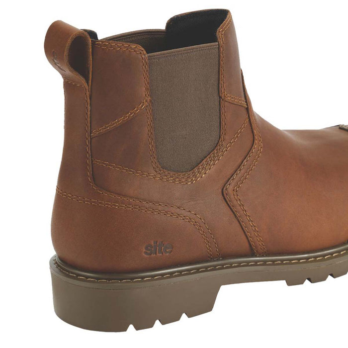 Site Safety Dealer Boots Mens Standard Fit Brown Waterproof Steel Toe Size 11 - Image 4