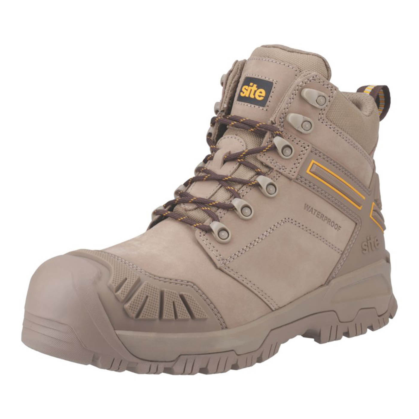 Site Fortress 2.0 Size 11  Stone Waterproof Steel Toe Cap Safety Boots - Image 1