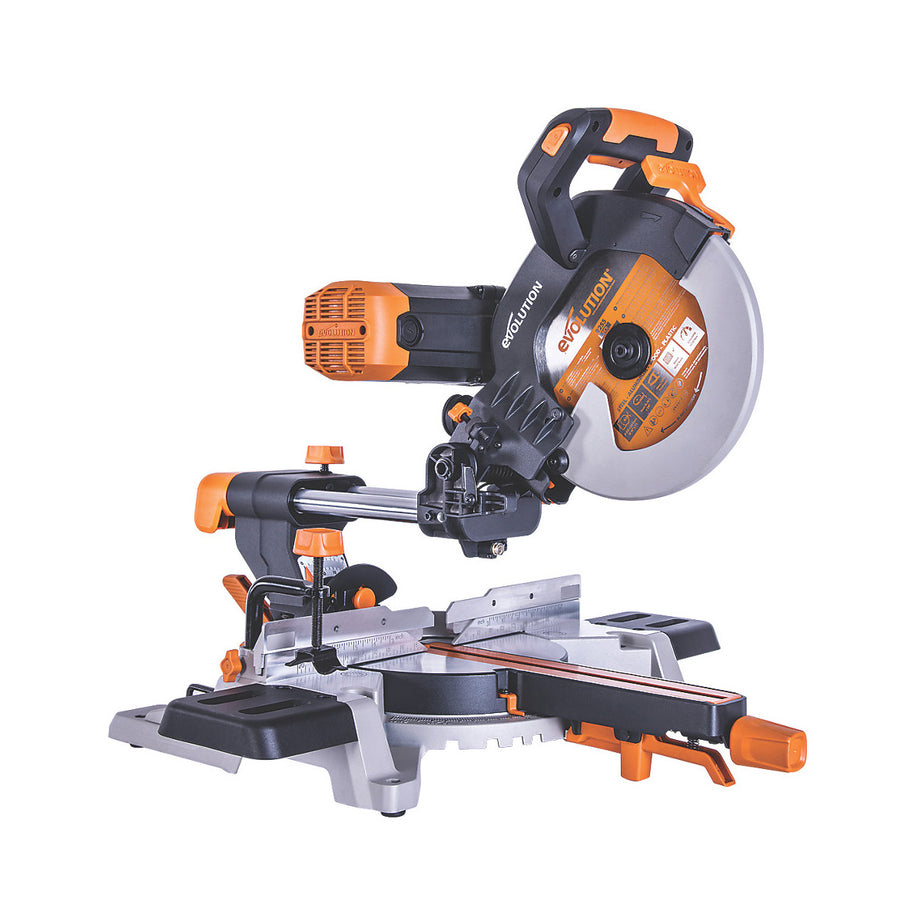 Evolution Mitre Saw Sliding Corded Electric Double-Bevel 255mm R255SMS-DB 110V - Image 1