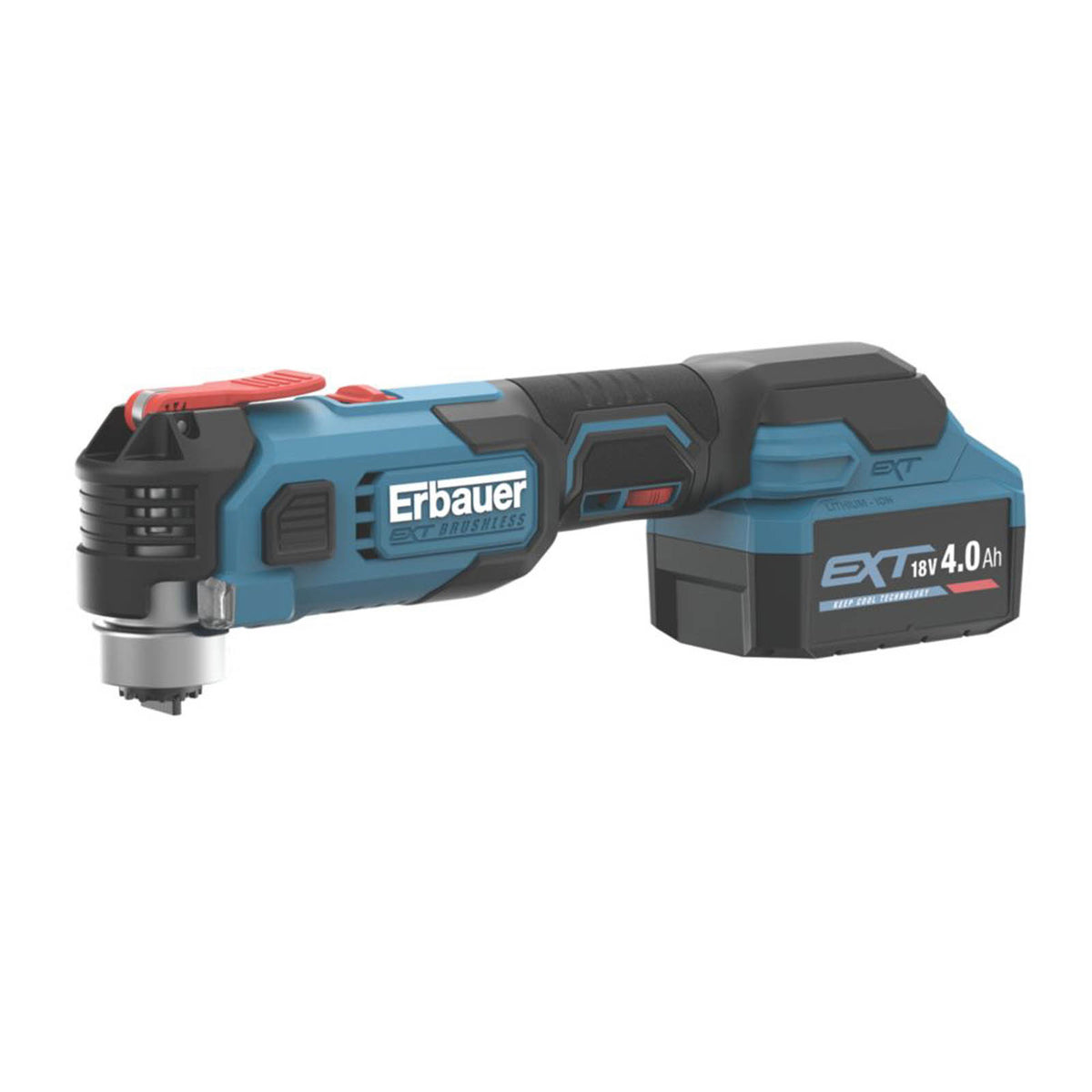 Erbauer Multi Tool Cordless 18V 1 x 4.0Ah Li-Ion ERI1080MLT Brushless Compact - Image 2