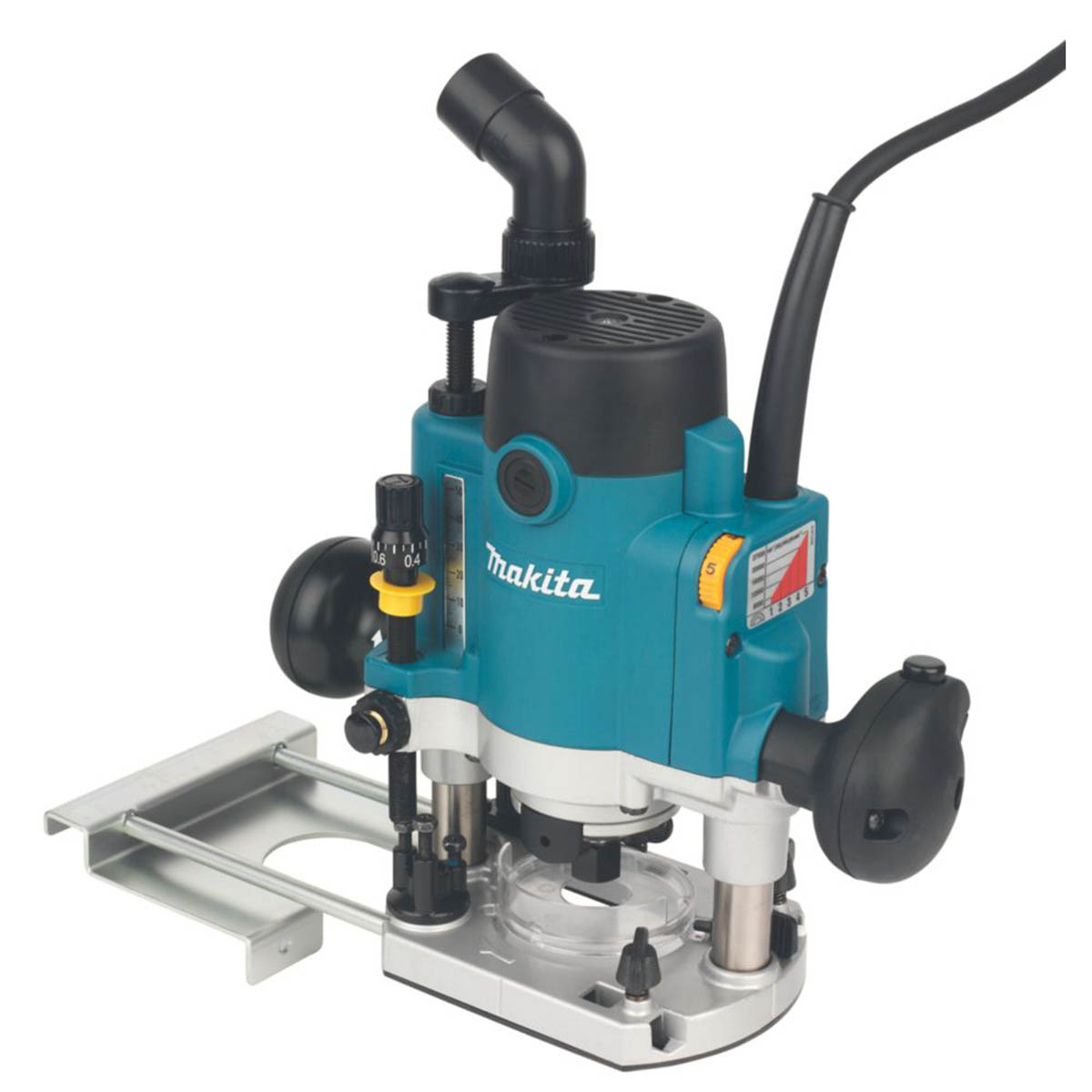 Makita Plunge Router Electric P1111C/2 1100W 1/4" Woodworking Variable Speed - Image 1