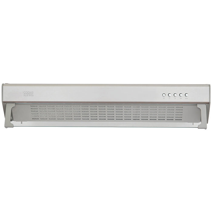 Cooke & Lewis Visor Hood CLVHS60A Stainless Steel 600mm Extracts & Recirculates - Image 2