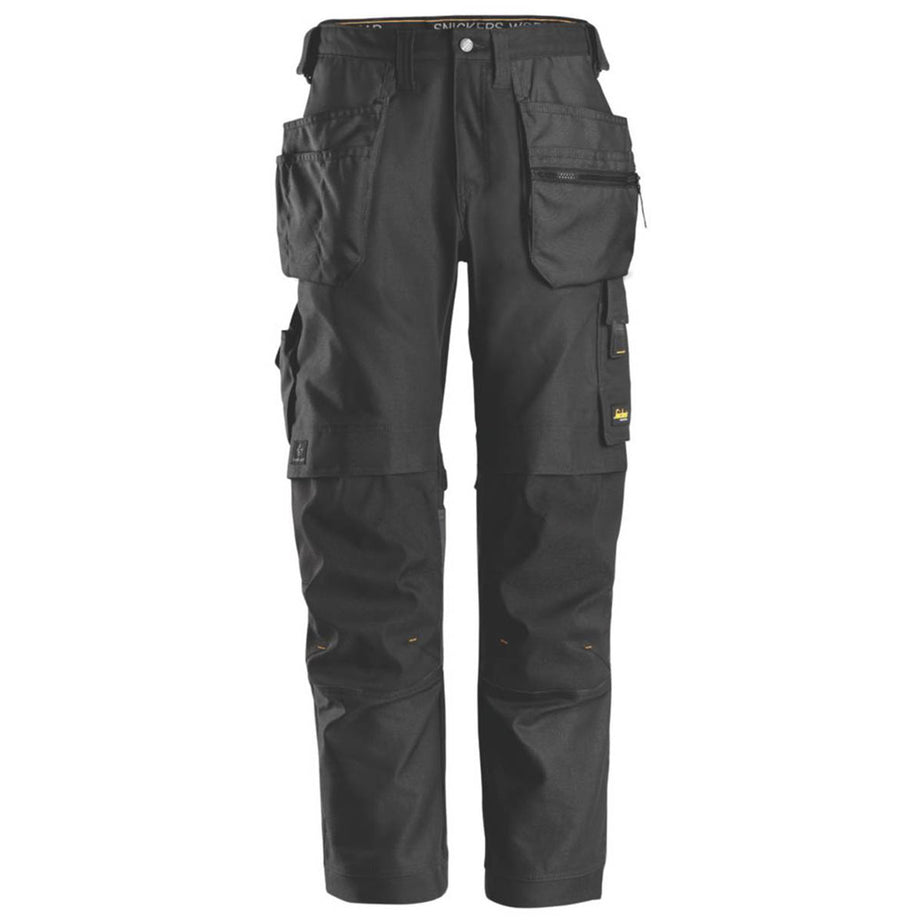 Snickers 6227 Work Trousers Black 36" W 30" L - Image 1