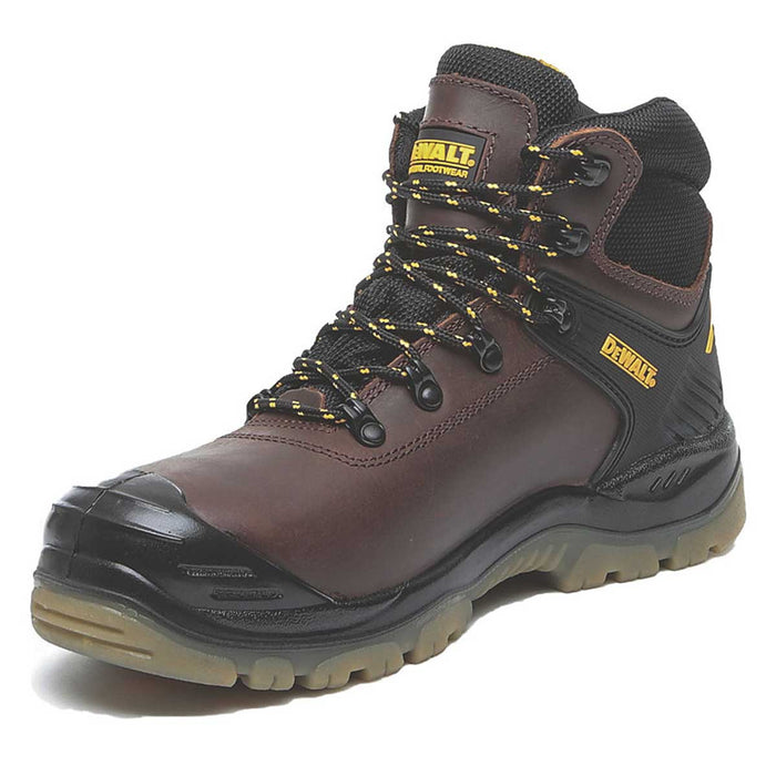 DeWalt Safety Boots Mens Wide Fit Brown Leather Waterproof Steel Toe Cap Size 9 - Image 5