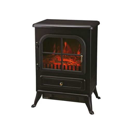 Electric Stove Fireplace Log Burning Flame Effect Heater Freestanding 1.8kW - Image 1