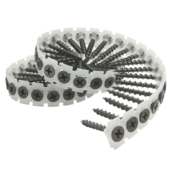 Collated Drywall Screws Wood Coarse Thread Bugle Flat Head 4.5 x 75mm 1000 Pack - Image 2