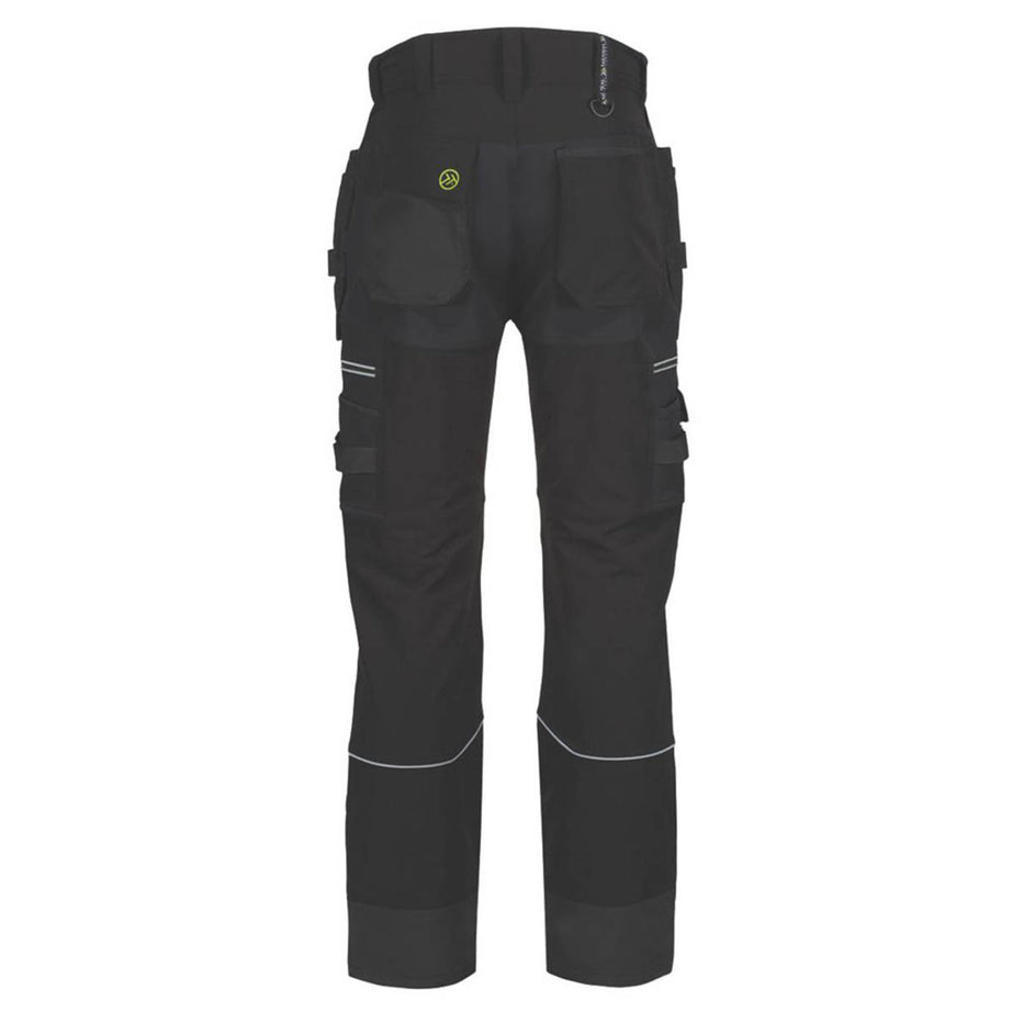 Regatta Work Trousers Mens Classic Fit Black Stretch Multi Pockets 46W 33L - Image 2