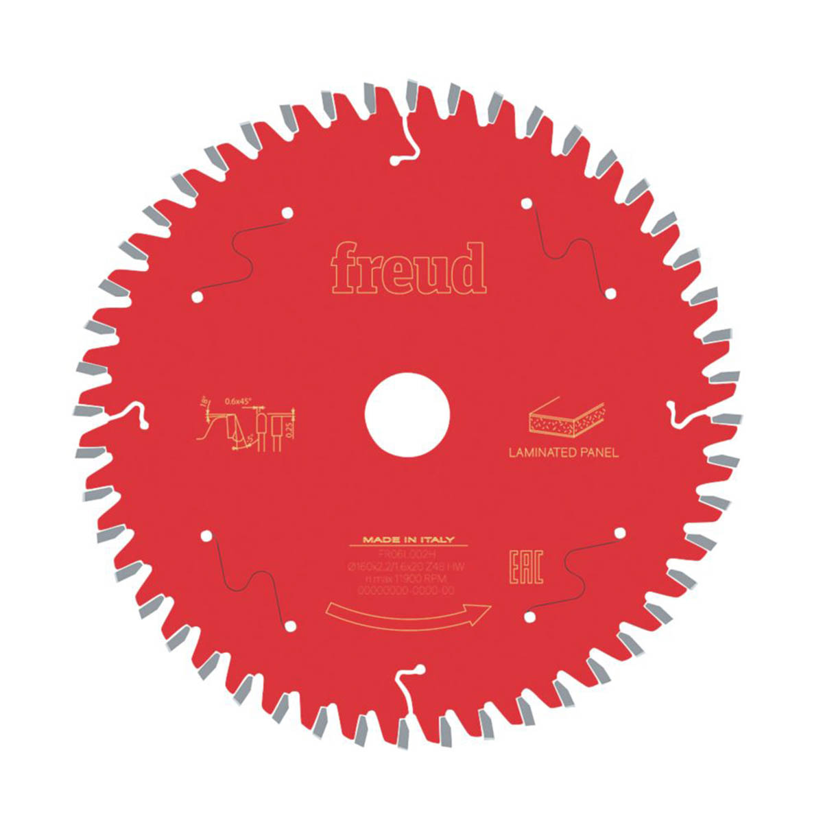 Freud  Wood Circular Saw Blade 160 x 20mm 48T - Image 1