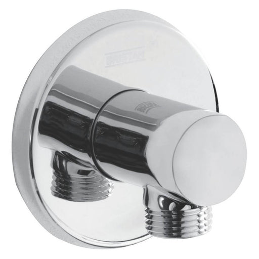 Bristan Shower Hose Wall Outlet Chrome Round Easy Fit Contemporary 55mm - Image 1