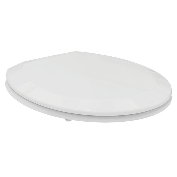 Toilet Seat And Cover Duraplast Adjustable Lightweight White Bottom Fix - Image 1