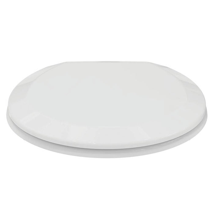 Toilet Seat And Cover Duraplast Adjustable Lightweight White Bottom Fix - Image 2