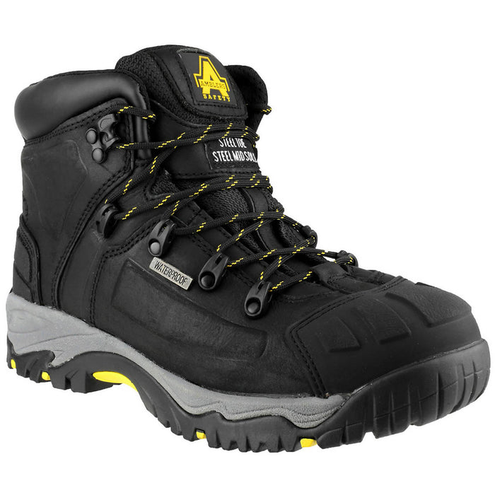 Amblers Safety Boots Mens Standard Fit  Black Waterproof Steel Toe Size 13 - Image 3