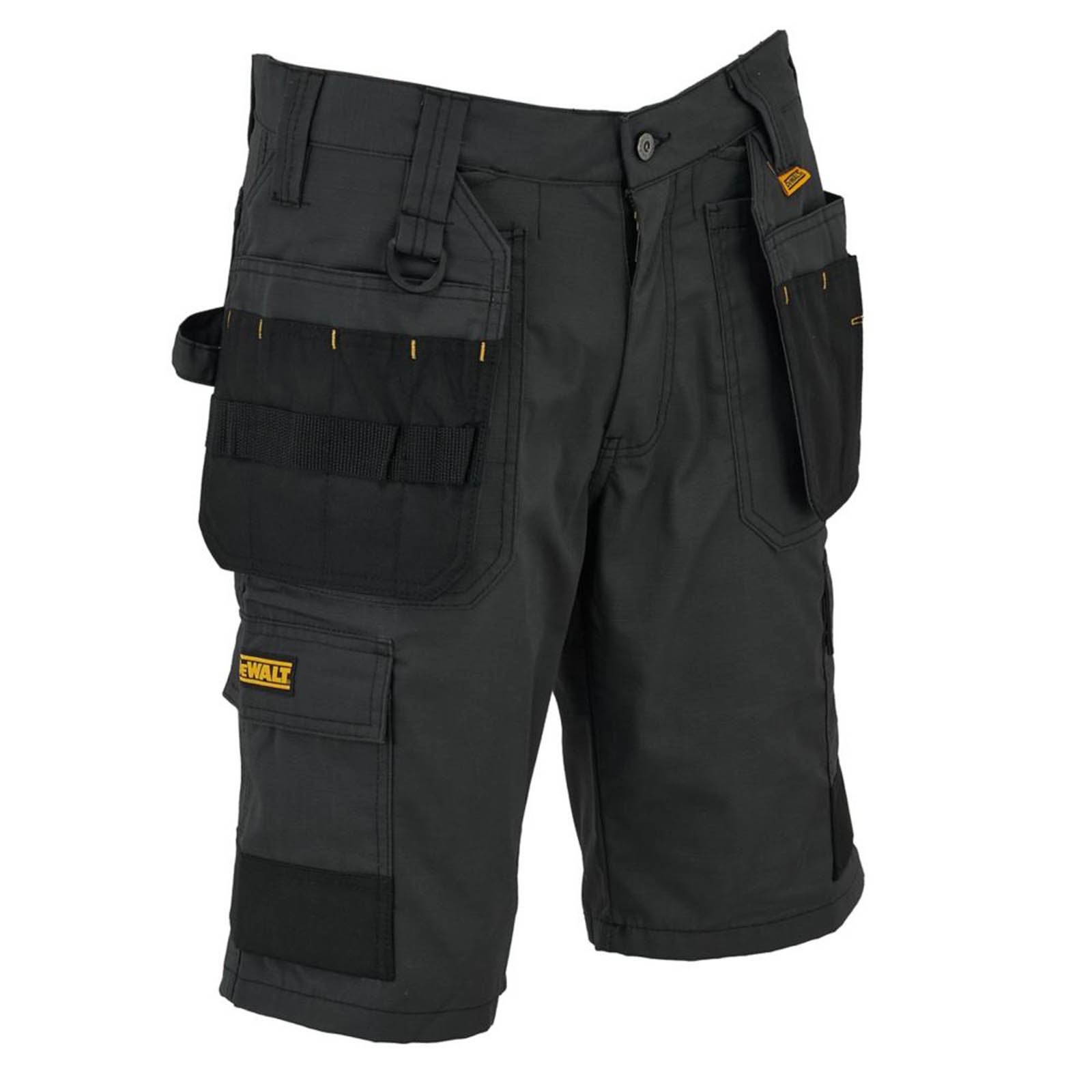 DeWalt Work Shorts Mens Cheverley Grey Stretch Breathable Multi Pockets 38W - Image 1
