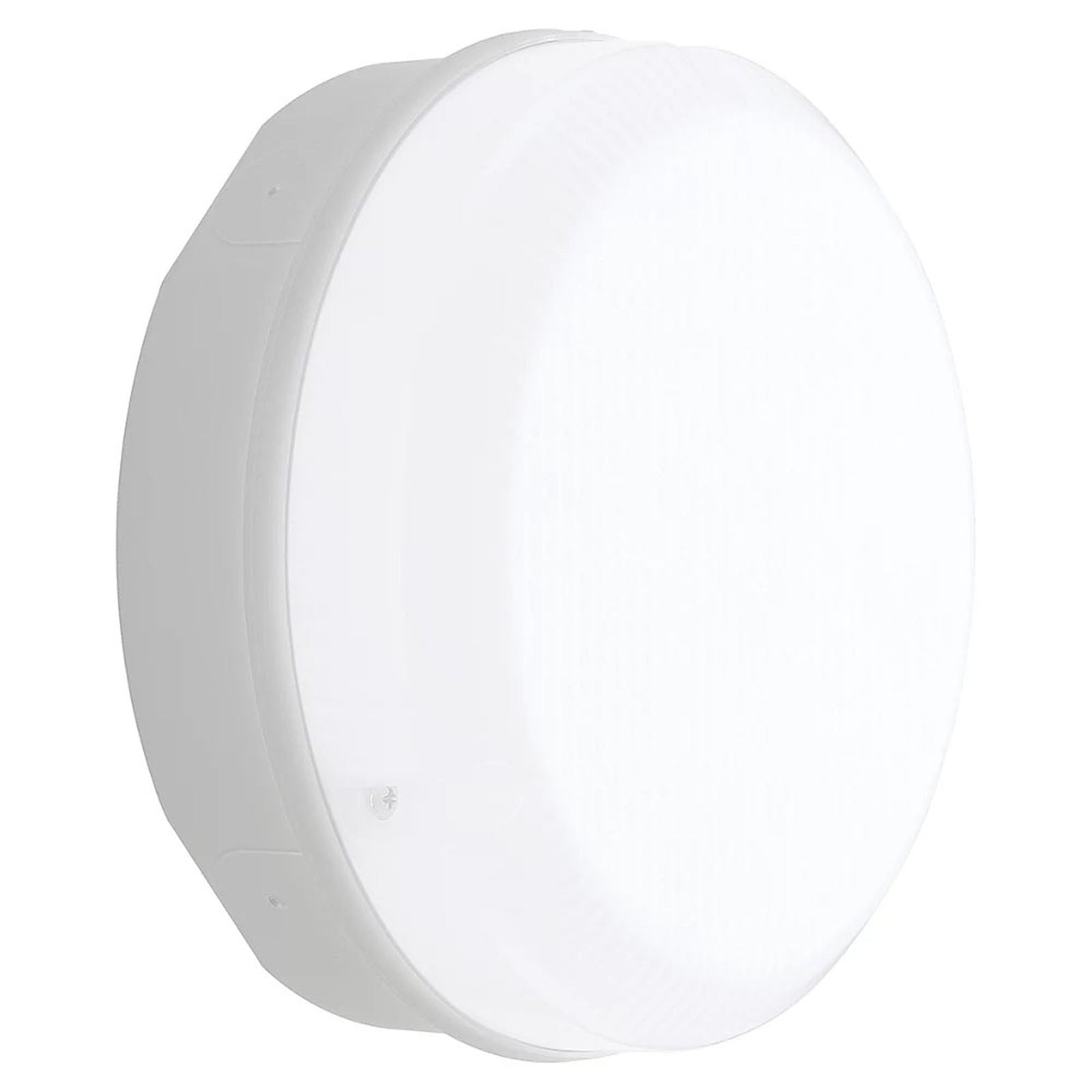 Luceco LED Bulkhead Light 9W White Round Waterproof 1150lm IP65 Outdoor Garden - Image 1