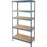 Storage Rack 5Shelves Metal Construction For Warehouse Workshop Home HDF Durable - Image 1