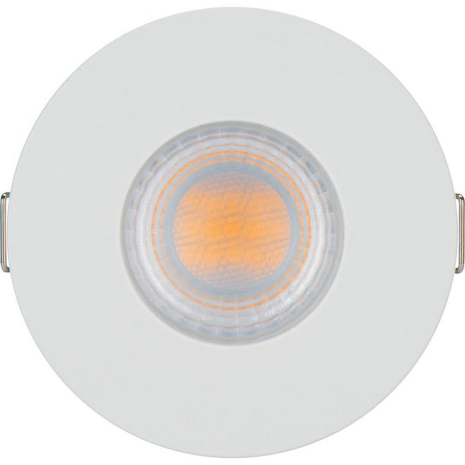 Luceco LED Downlights Dimmable Warm White 5W Round White Fixed 3000K 10 Pack - Image 6