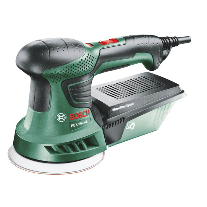 Bosch Random Orbit Sander Electric PEX 300 AE Variable Speed Soft-Grip 125mm - Image 1