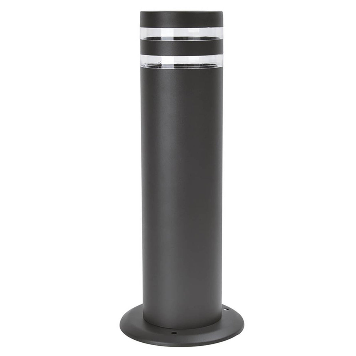 Lutec Outdoor Bollard Light Dark Grey Aluminium Impact Resistant Modern 400mm - Image 4