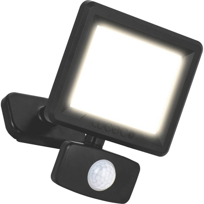 Luceco Essence Outdoor LED Floodlight with Ball Joint With PIR Sensor Black 10W 1000lm - Image 2