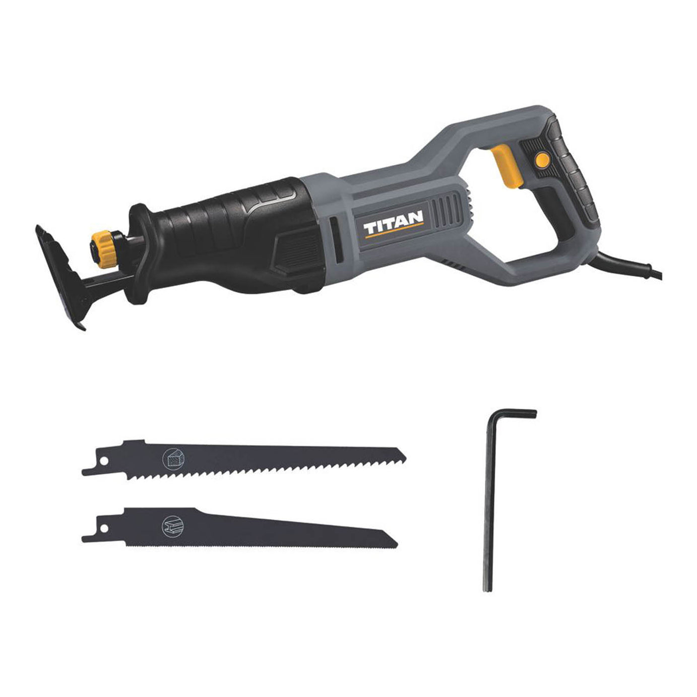 Titan Reciprocating Saw Electric TTB1335RSP Soft Grip Heavy Duty Compact 850W - Image 2
