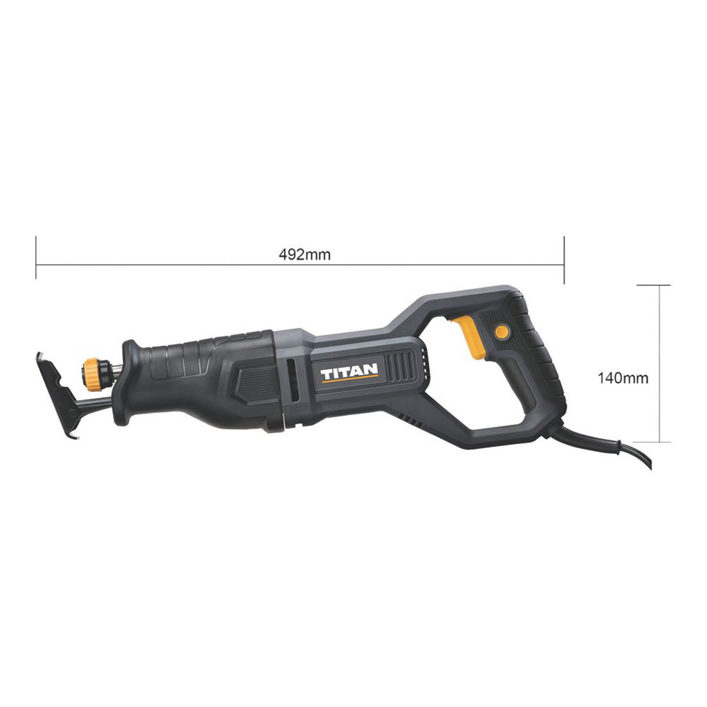 Titan Reciprocating Saw Electric TTB1335RSP Soft Grip Heavy Duty Compact 850W - Image 5