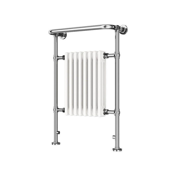 Towel Radiator White Chrome 3-Column 8-Section Bathroom Warmer 498W H952xW659mm - Image 4