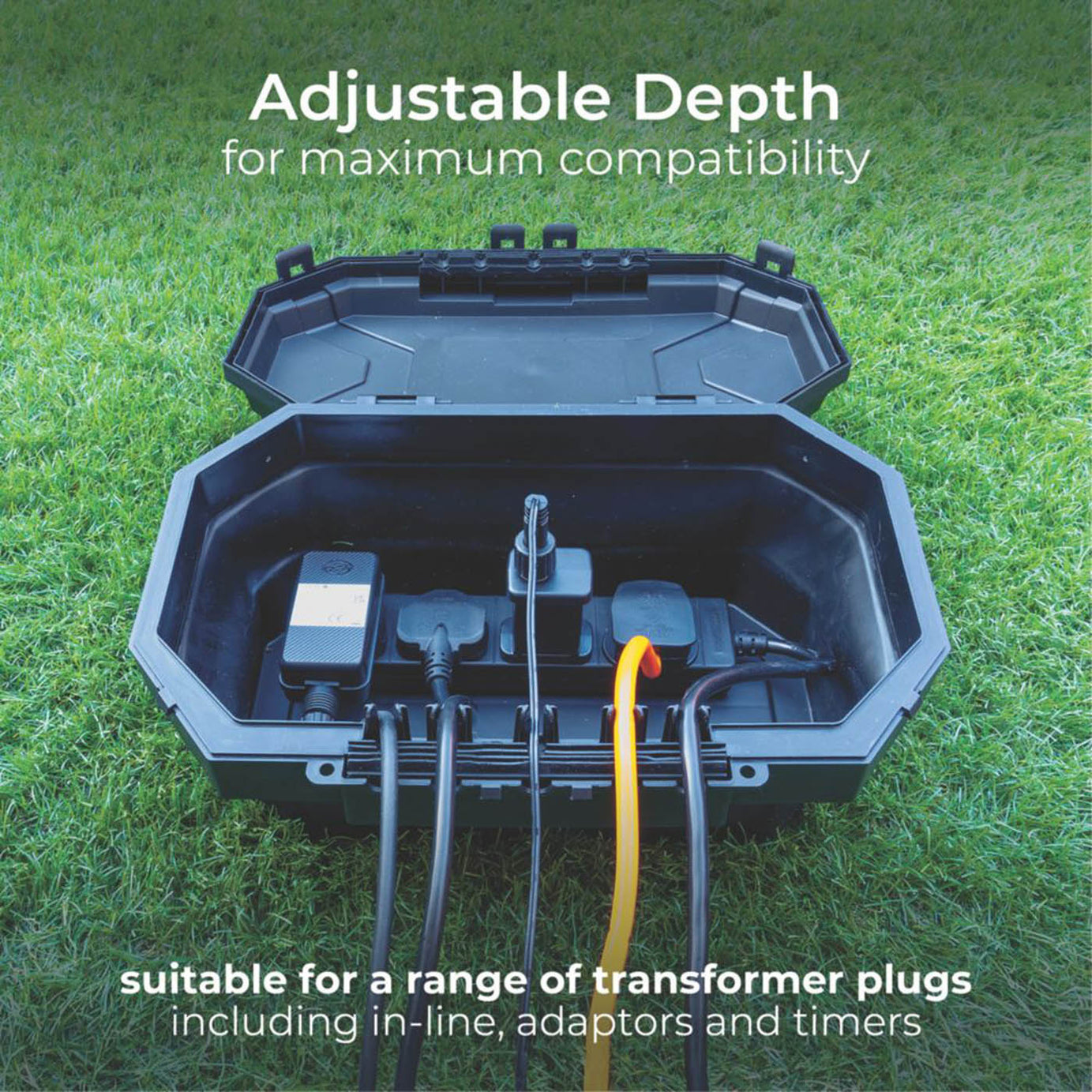 Masterplug Outdoor Enclosure Weatherproof Cable Box IP54 Compact Lockable - Image 6