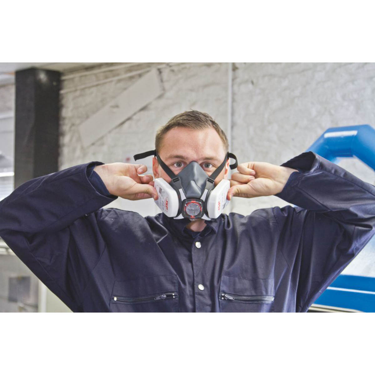 JSP Respirator Mask Force8 Unisex Press To Check Filters P3 Typhoon Valve Medium - Image 6