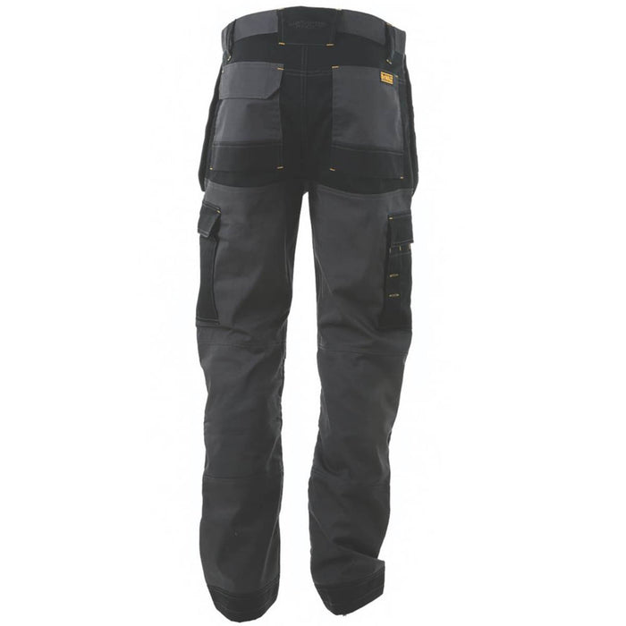 DeWalt Work Trousers Holster Mens Slim Fit Grey Multi Pocket Cargo 40"W 31"L - Image 3