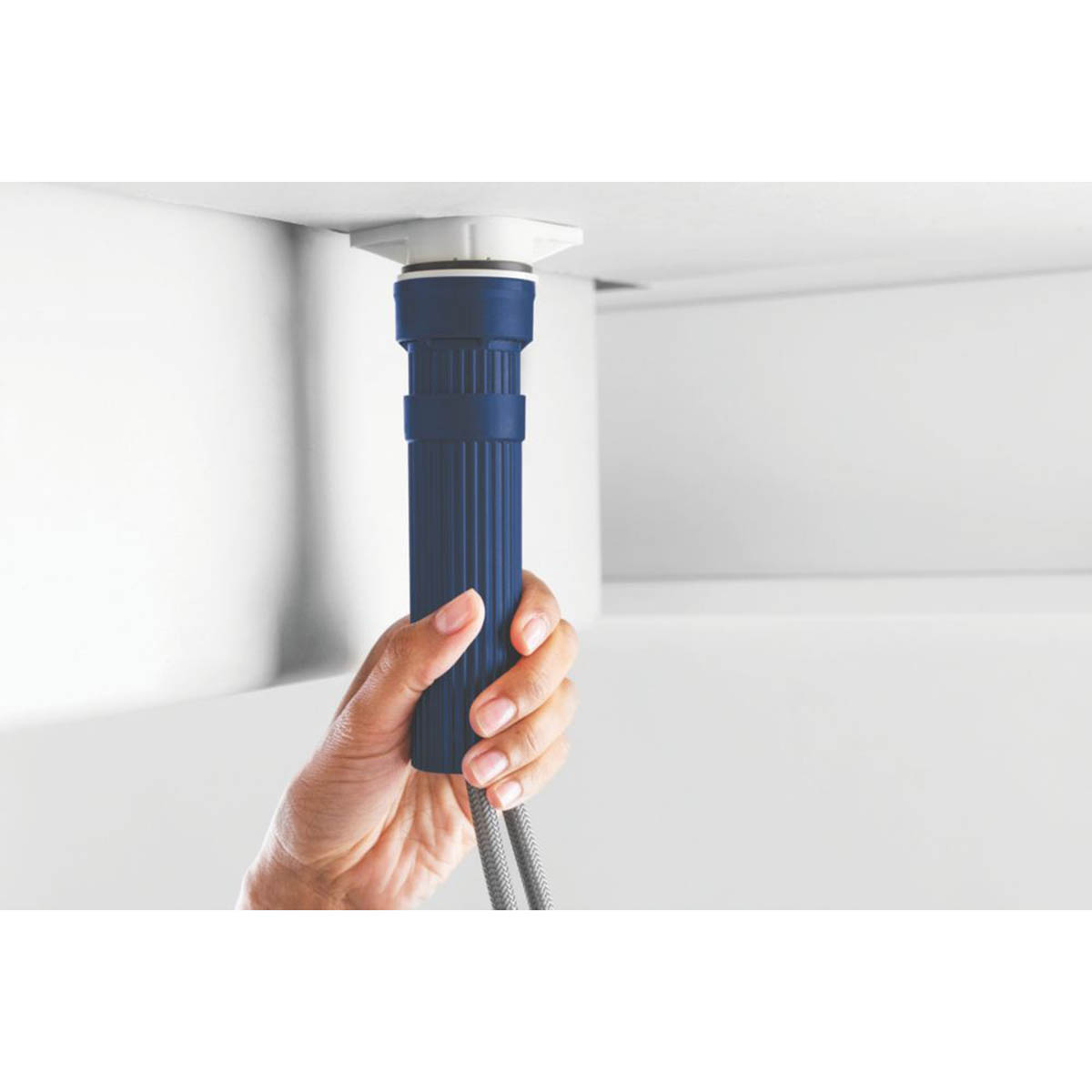 Grohe Kitchen Mixer Tap Pull-Out Chrome C-Spout Single Lever Swivel Modern - Image 4