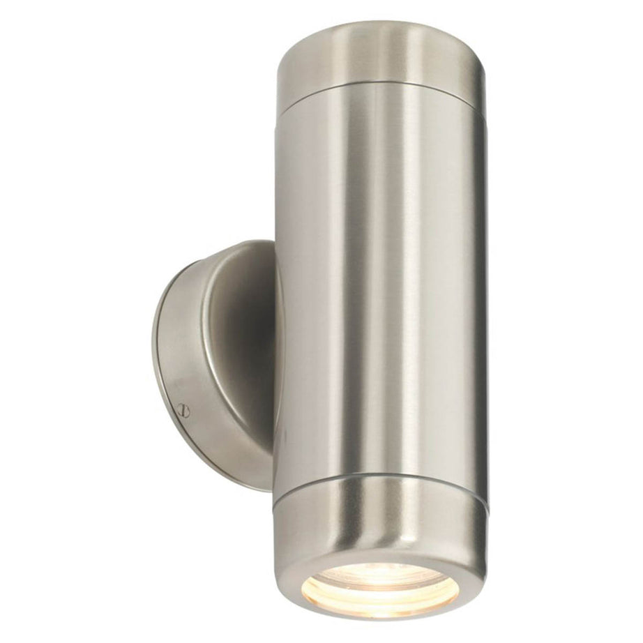 Barracuda Outdoor Up & Down Wall Light Brushed Stainless Steel - Image 1