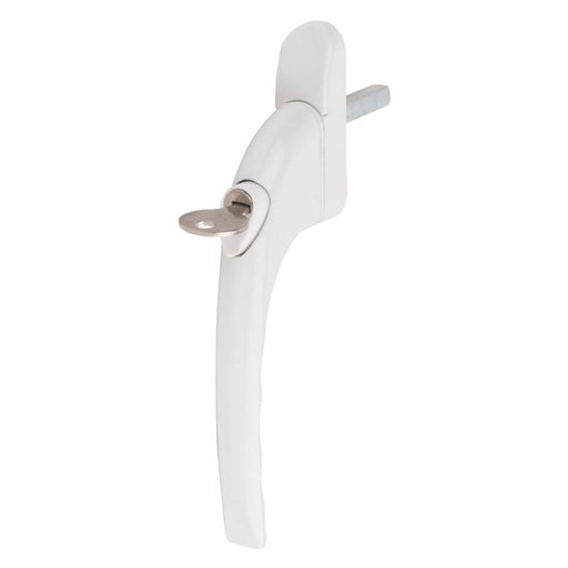 Window Handle White Espagnolette Lockable Key LH/RH 40mm Spindle Pack Of 10 - Image 1