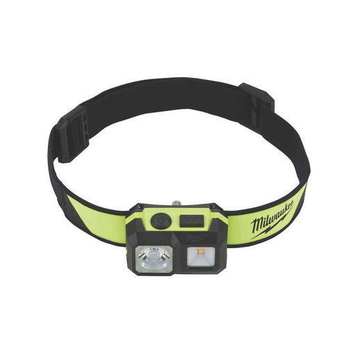 Milwaukee Work LED Headlamp 310lm IP64 Water Resistant 5 Modes Light Torch - Image 1