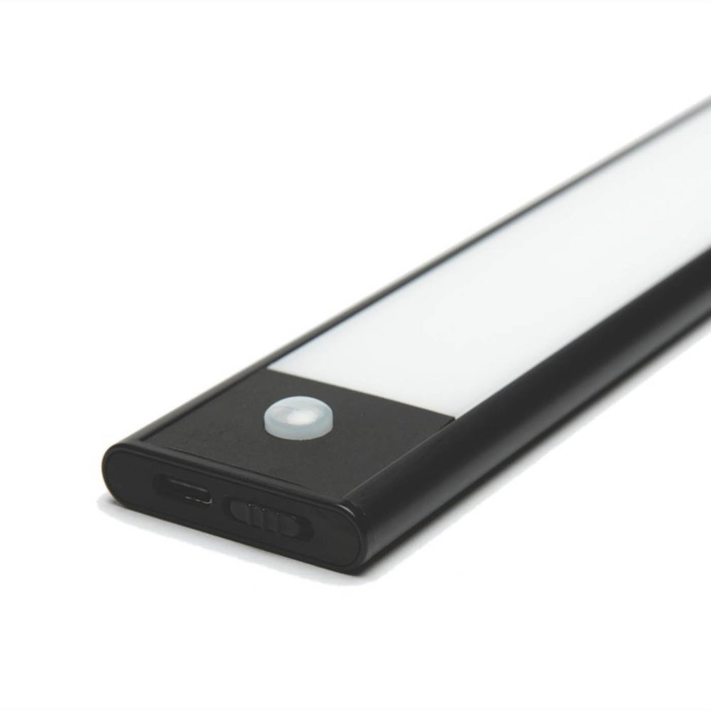 VEW LED Cabinet Light Bar 750mm Rechargeable Battery Black with PIR Sensor 450lm - Image 3