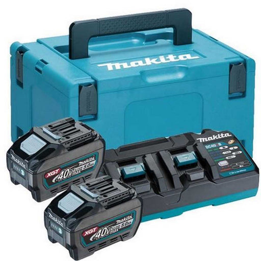 Makita Batteries And Charger Set 2x5Ah 40V Li-Ion MAKPAC Power Source 191U20-2 - Image 1