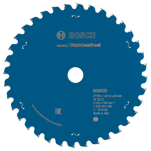 Bosch Circular Saw Blade Expert 36 Teeth Coarse Cut For Metal 185 x 20mm - Image 1