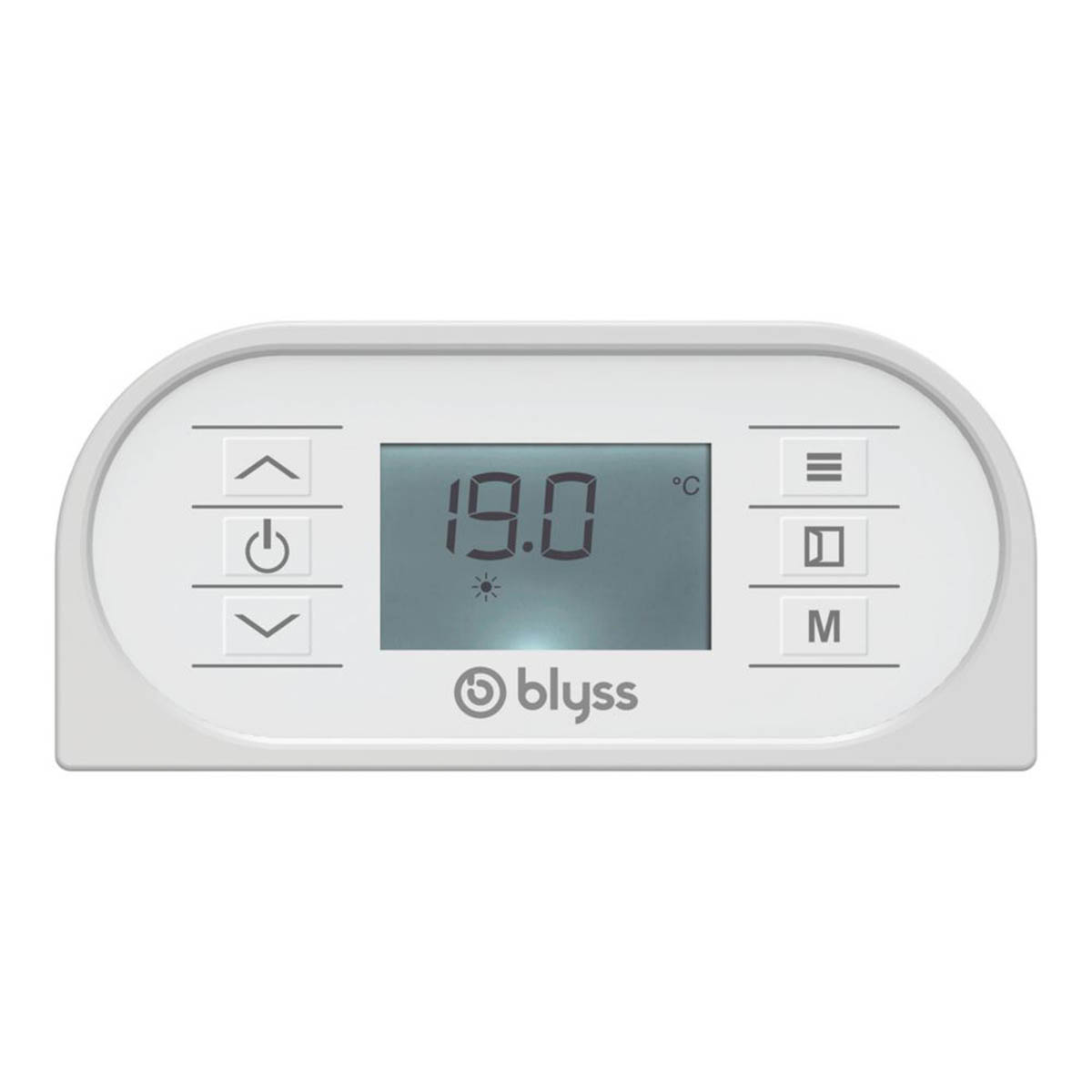 Blyss Panel Heater Electric Radiant Wall Mounted White 450 x 564mm 1000W 3410BTU - Image 2