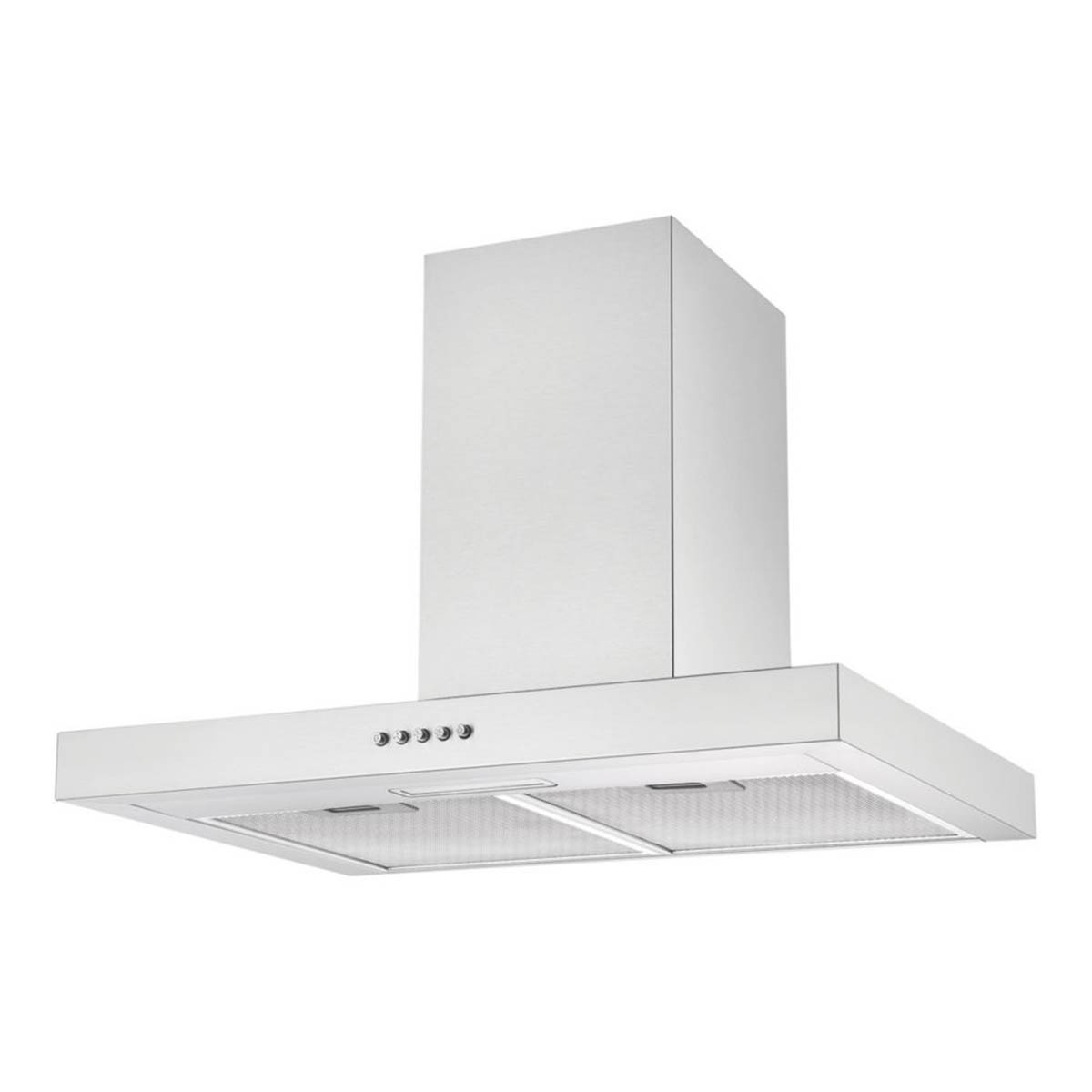 Kitchen Cooker Hood Stainless Steel Height-Adjustable 3 Speed Push Button 600mm - Image 1