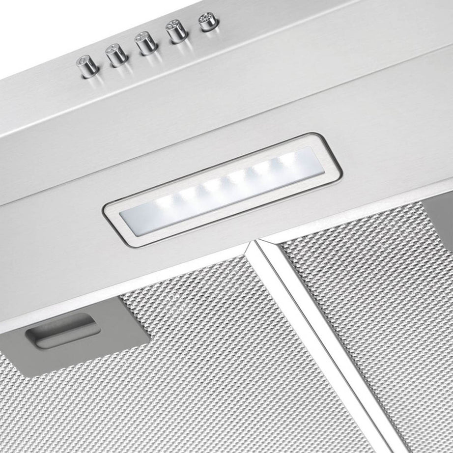Kitchen Cooker Hood Stainless Steel Height-Adjustable 3 Speed Push Button 600mm - Image 5