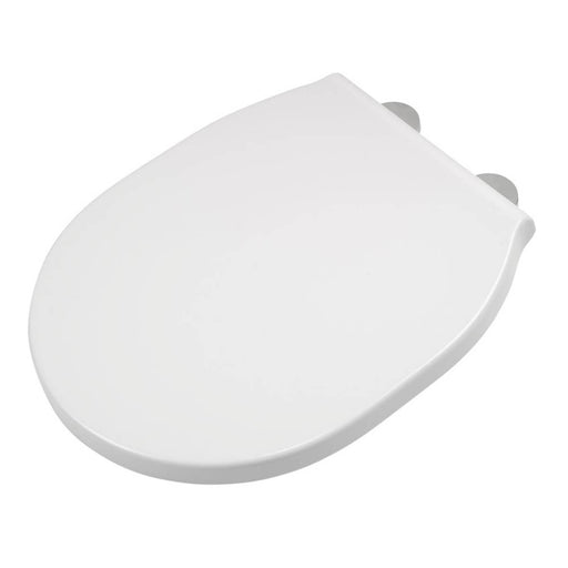 Toilet Seat Soft Close Quick Release White Adjustable Plastic Bathroom WC - Image 1