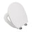 Toilet Seat Soft Close Quick Release White Adjustable Plastic Bathroom WC - Image 5