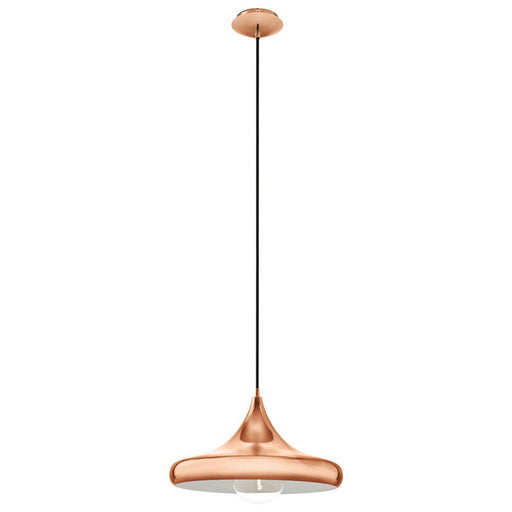 Pendant Ceiling Light Copper Retro Circular Bistro Style Shade Vintage Dining - Image 1