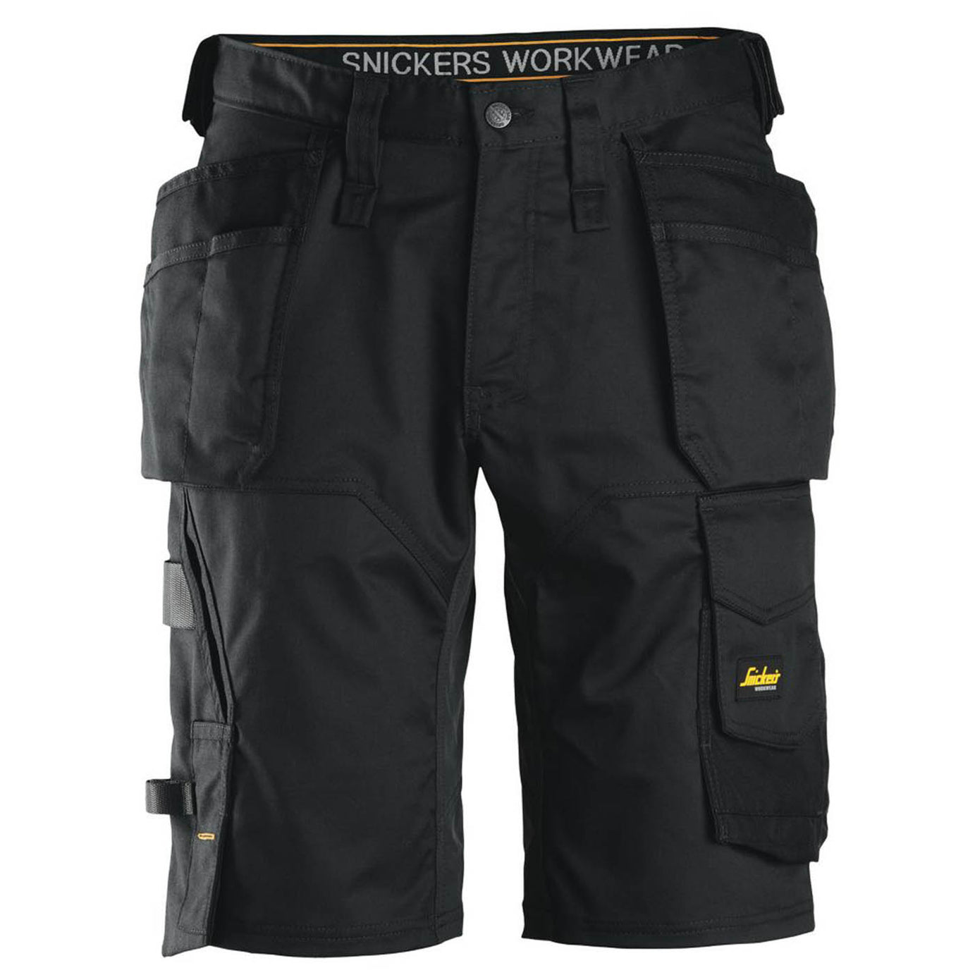 Snickers Work Shorts 6151 Mens Loose Fit  Black Stretch Multi Pockets Cargo 35W - Image 1