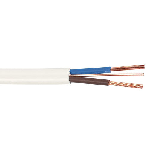 Prysmian Wiring Cable 6242BH White LS0H Flat Twin And Earth Indoor Coil 6mm²x25m - Image 1